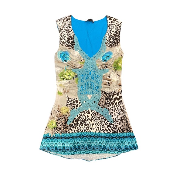 Sky V-Neck Tank - Picture 1 of 3